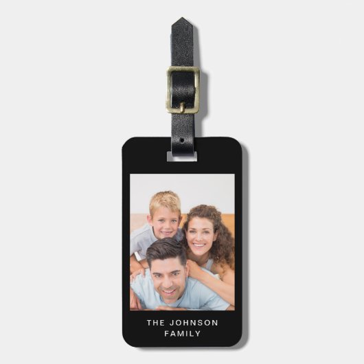 Modernes Foto Gepäckanhänger (Vorderseite vertikal)