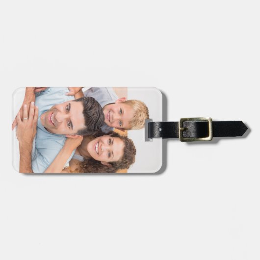 Modernes Foto Gepäckanhänger (Vorderseite horizontal)