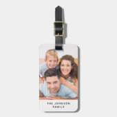 Modernes Foto Gepäckanhänger (Vorderseite vertikal)