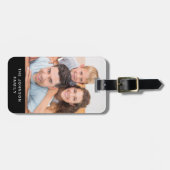 Modernes Foto Gepäckanhänger (Vorderseite horizontal)