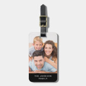 Modernes Foto Gepäckanhänger (Vorderseite vertikal)