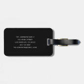 Modernes Foto Gepäckanhänger (Rückseite horizontal)