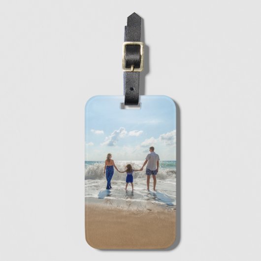 Modernes Foto Gepäckanhänger (Vorderseite Vertikal)