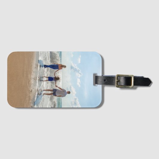 Modernes Foto Gepäckanhänger (Vorderseite (Horizontal))