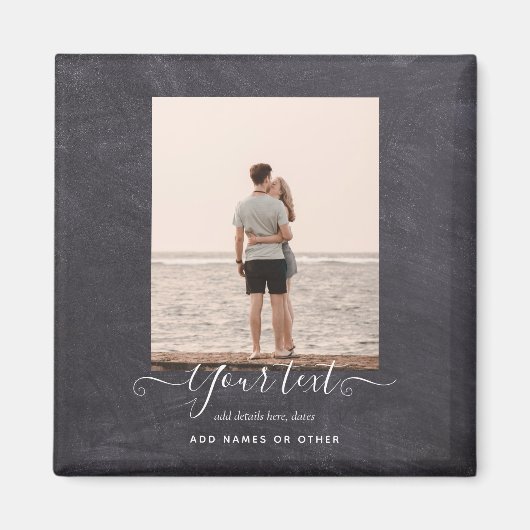 Modernes FOTO-Geschenk Benutzerdefiniertes Chalkbo Magnet (Vorne)