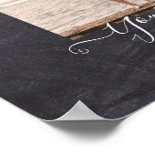 Modernes FOTO-Geschenk Benutzerdefiniertes Chalkbo Poster (Ecke)