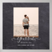 Modernes FOTO-Geschenk Benutzerdefiniertes Chalkbo Poster (Vorne)