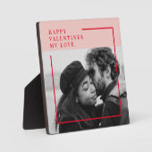 Modernes Foto | Geschenk von Rot und Rosa Fotoplatte (Vorderseite)