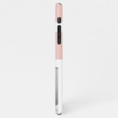 Modernes Foto | Geschenk von Rot und Rosa iPhone Hülle (Linke Seite)