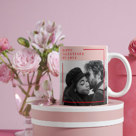 Modernes Foto | Geschenk von Rot und Rosa Kaffeetasse