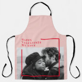 Modernes Foto | Geschenk von Rot und Rosa Schürze (Vorderseite)