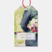 Modernes Foto Geschenkanhänger (Vorderseite)