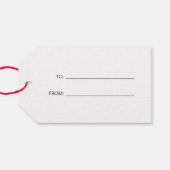 Modernes Foto Geschenkanhänger (Rückseite Horizontal)