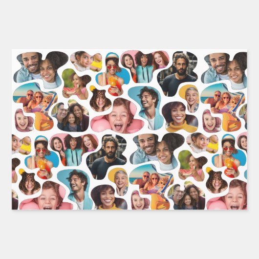 Modernes Foto Geschenkpapier Set (Vorderseite 2)