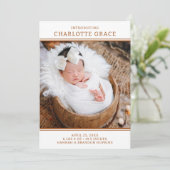 Modernes Foto Girl Parco Tassino Einladung (Stehend Vorderseite)