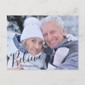 Modernes Foto glaubt Weihnachten (Vorderseite)