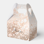 Modernes, Foto, Glitzer Brautparty Geschenkschachtel (Rückseite)