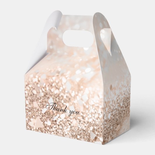 Modernes, Foto, Glitzer Brautparty Geschenkschachtel (Rückseite)