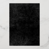 Modernes Foto & Goldfoil 50. Geburtstag Folieneinladung (Rückseite)