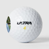 Modernes Foto Golfer Valentine Tagesgeschenk Golfball (Logo)