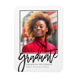 Modernes Foto Grad Ankündigung 2022 Magnet