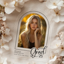 Modernes Foto Grad klare Akrylankündigung