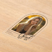 Modernes Foto Grad klare Akrylankündigung Acryleinladungen (Ablage )