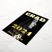 MODERNES FOTO GRAD PARTY FOLIENEINLADUNG (Gedreht)