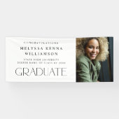 Modernes Foto Graduate Banner - weiß (Horizontal)