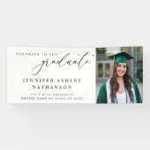 Modernes Foto-Graduate-Banner - weiß Banner (Horizontal)