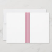 Modernes Foto Graduate Blue Stripes Abschluss Ankündigung (Rückseite)