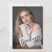 Modernes Foto Graduate Karte (Vorderseite)