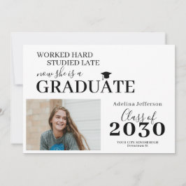 Modernes Foto Graduierung einfache Abschluss Einla