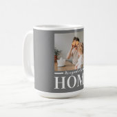 Modernes Foto grau Es ist gut, Zuhause-Quote Gesch Kaffeetasse (Vorderseite Links)