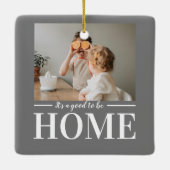 Modernes Foto grau Es ist gut, Zuhause-Quote Gesch Keramikornament (Rückseite)