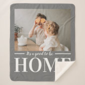 Modernes Foto grau Es ist gut, Zuhause-Quote Gesch Sherpadecke (Vorderseite)