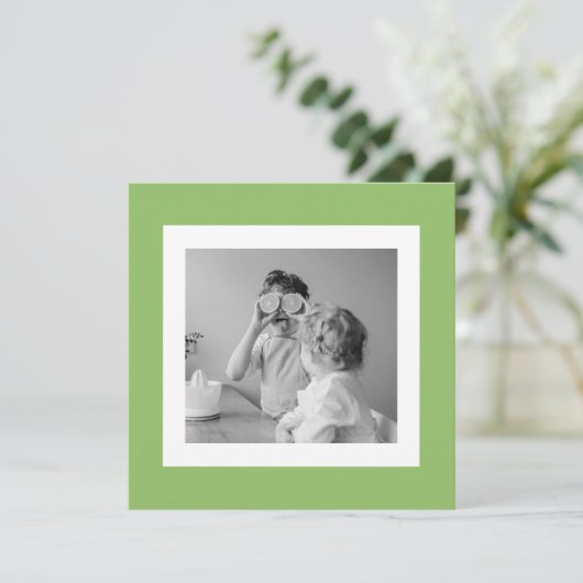 Modernes Foto Green Simple Loft (Stehend Vorderseite)