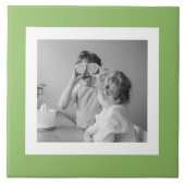 Modernes Foto Green Simple Loft Fliese (Vorderseite)