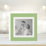 Modernes Foto Green Simple Loft Holzkisten Schild<br><div class="desc">Modernes Foto Green Simple Loft</div>