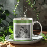 Modernes Foto Green Simple Loft Kaffeetasse<br><div class="desc">Modernes Foto Green Simple Loft</div>