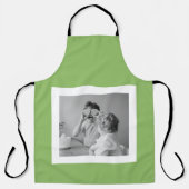 Modernes Foto Green Simple Loft Schürze (Vorderseite)