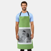 Modernes Foto Green Simple Loft Schürze (Getragen)