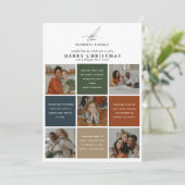 Modernes Foto Grid Collage Weihnachten (Stehend Vorderseite)