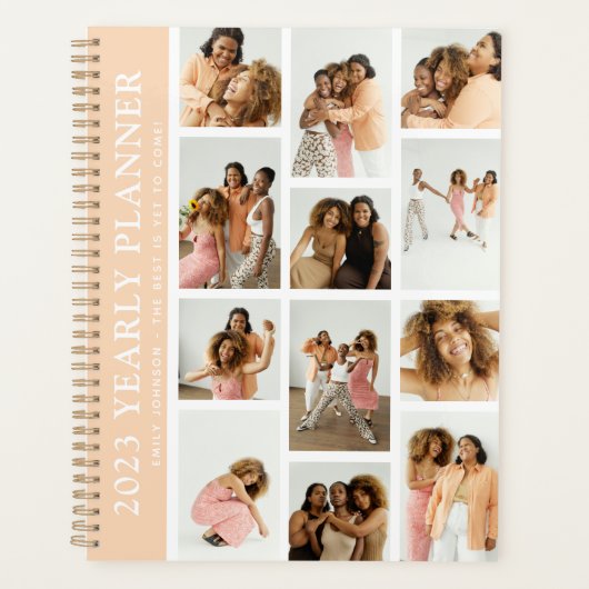 Modernes Foto Grid Custom Yeypplaner Planer (Vorderseite)