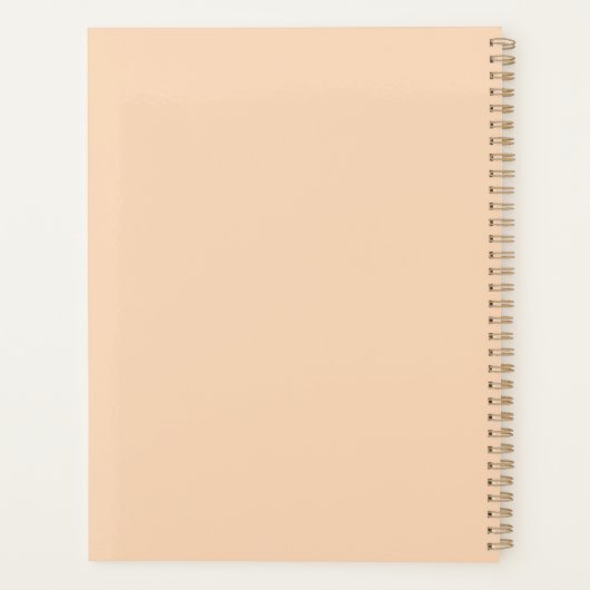 Modernes Foto Grid Custom Yeypplaner Planer (Rückseite)