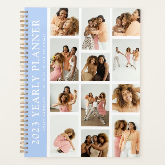 Modernes Foto Grid Custom Yeypplaner Planer (Vorderseite)