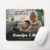 Modernes Foto Großvater und ich individuell Mousepad (Mit Mouse)