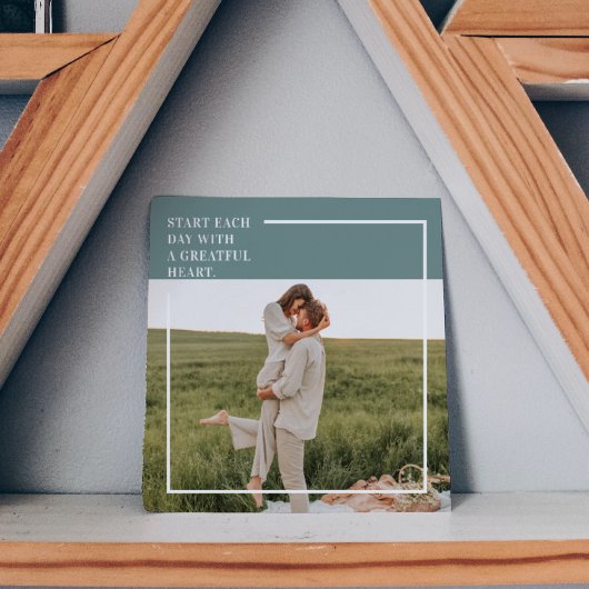 Modernes Foto Grüne Familie Liebliches Geschenk