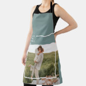Modernes Foto Grüne Familie Liebliches Geschenk Schürze (InSitu)