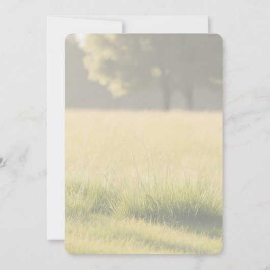 modernes Foto-Grünwiese-Brautparty Einladung (Rückseite)